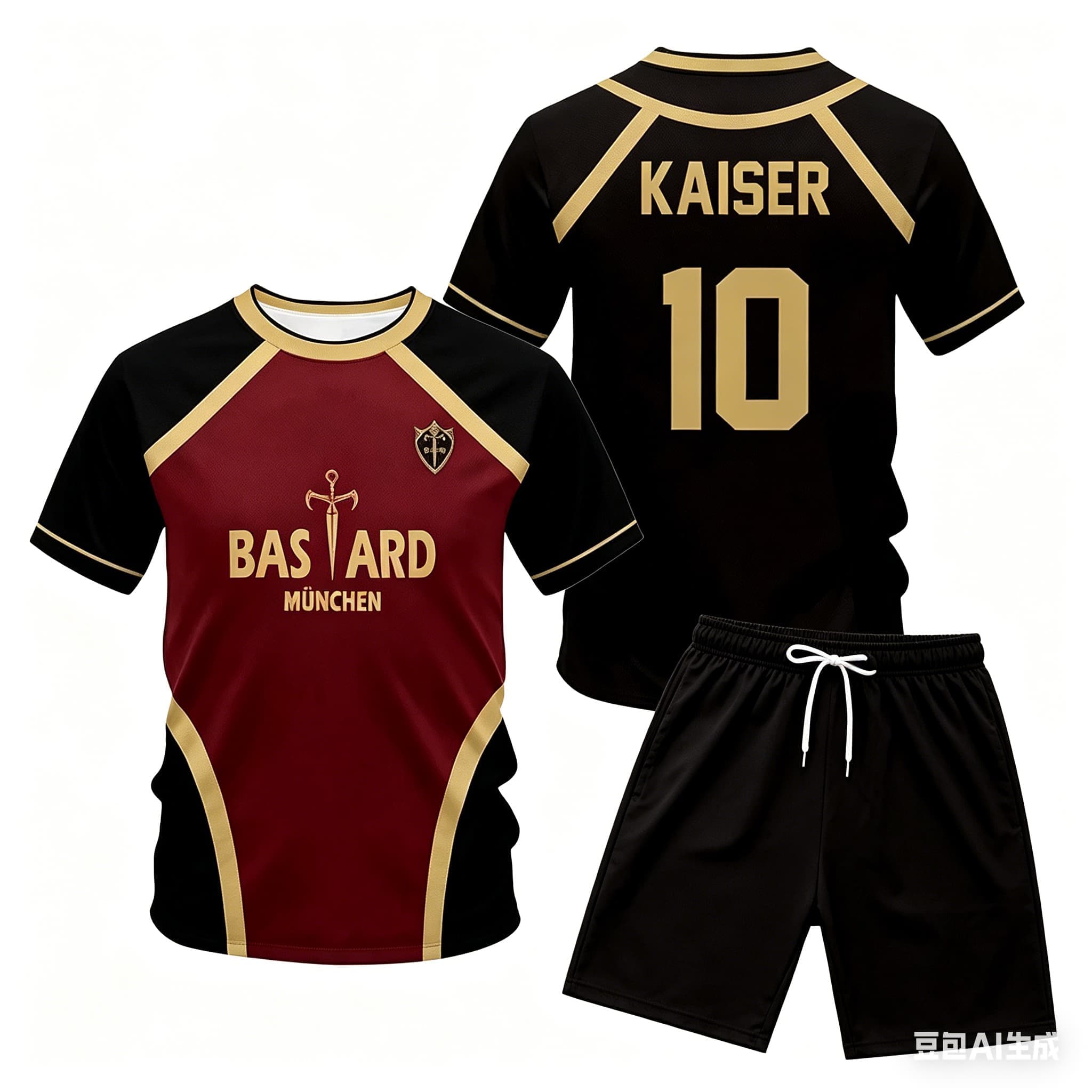Queer Men'S Fashion - Anime Kaiser Jersey Set Japanese Anime