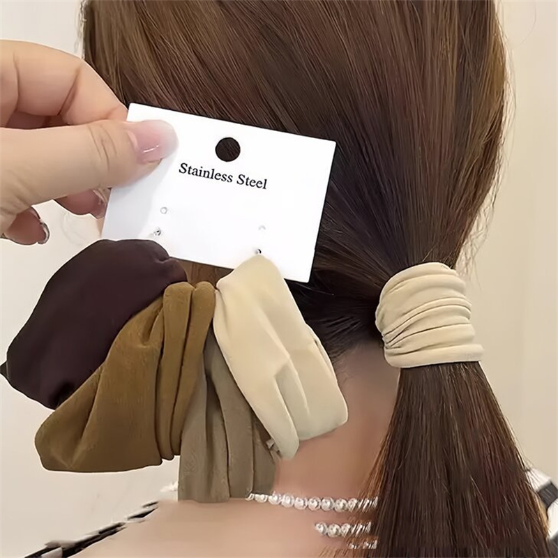 Men'S Fashion Korea - 4 Set Solid Widen Thicken Hair