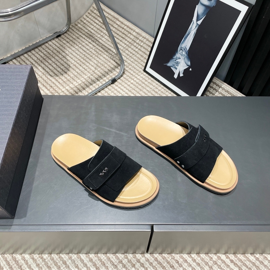 Men'S Fashion Luxury Brands - Holiday Gifts Handmade Leather Slippers Luxury