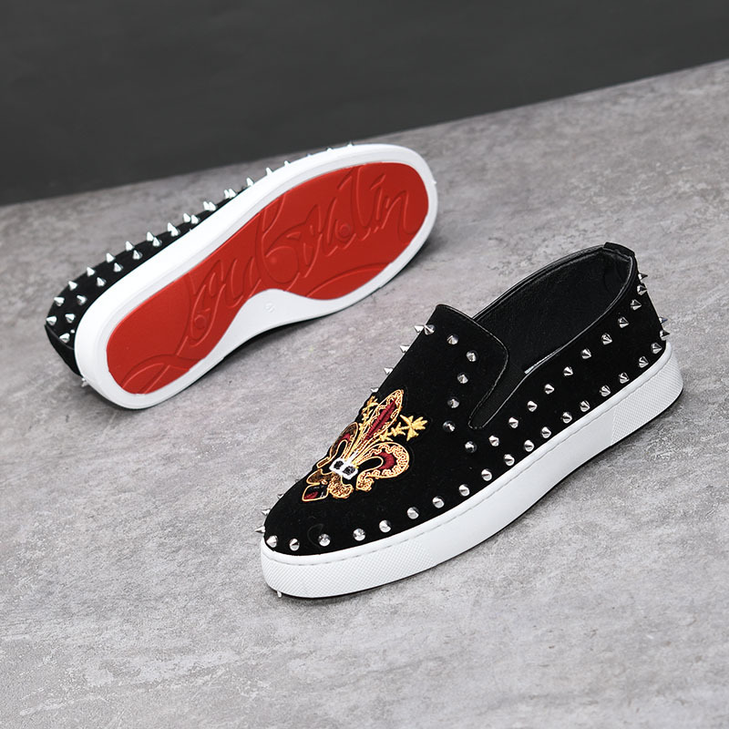 Rivets embroidery Coiffeur bla – Suede Loafers Men Bewertung und Preis