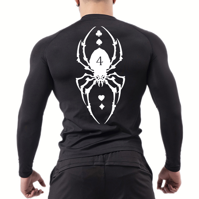 Spider Print Compression Shirt – Compression Shirt Workout Bewertung und Preis
