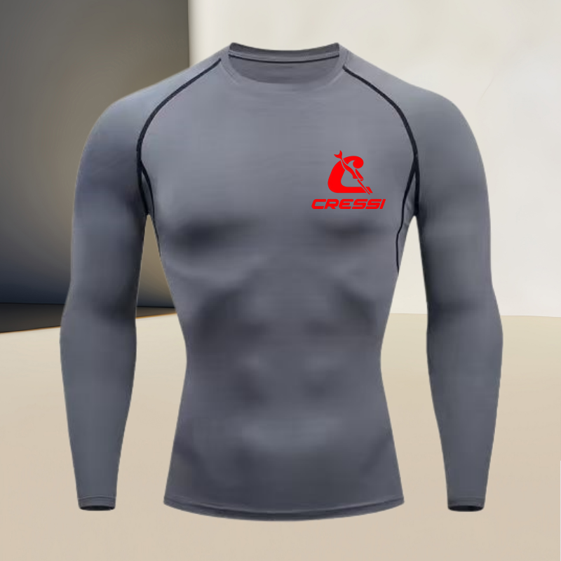 Men's round neck long sleeved, – Compression Shirt Workout Bewertung und Preis