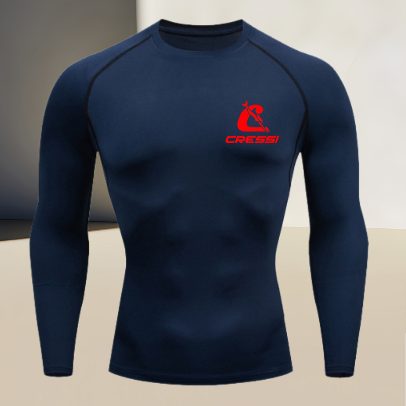 Men's round neck long sleeved, – Compression Shirt Workout Bewertung und Preis