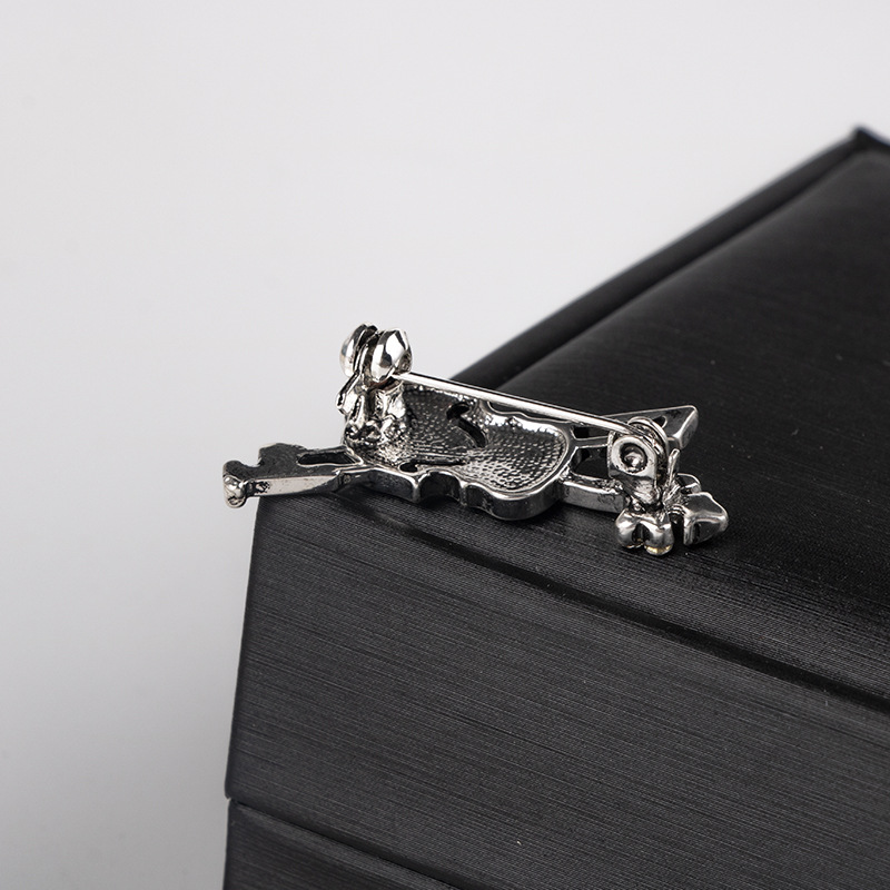 Crystal Violin Brooch Jewelry  – Men'S Fashion Korea Bewertung und Preis