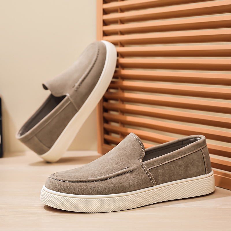 Men's Casual Shoes Suede Leath – Suede Loafers Men Bewertung und Preis