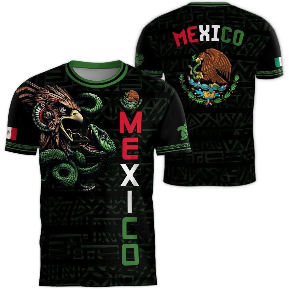 2026 Mexico National Flag Prin – Mens Fashion Summer Bewertung und Preis