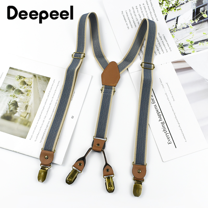1Pc Deepeel 2/2.5*120cm Retro  – Suspenders Clip Men Bewertung und Preis
