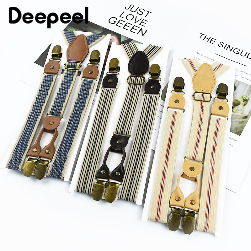 1Pc Deepeel 2/2.5*120cm Retro  – Suspenders Clip Men Bewertung und Preis