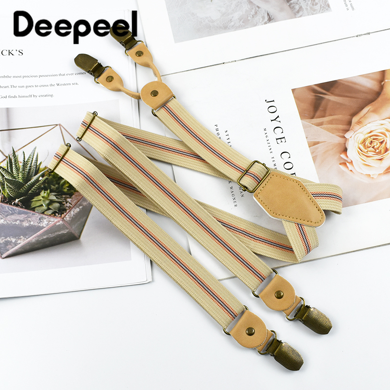 1Pc Deepeel 2/2.5*120cm Retro  – Suspenders Clip Men Bewertung und Preis