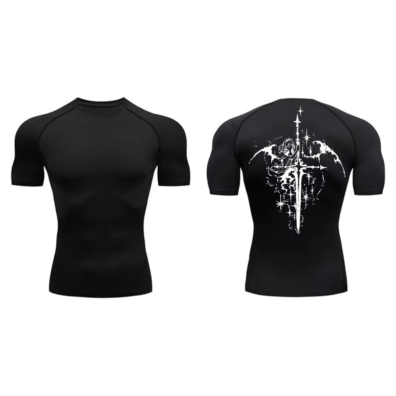 Spider Print Short Sleeve Comp – Compression Shirt Workout Bewertung und Preis