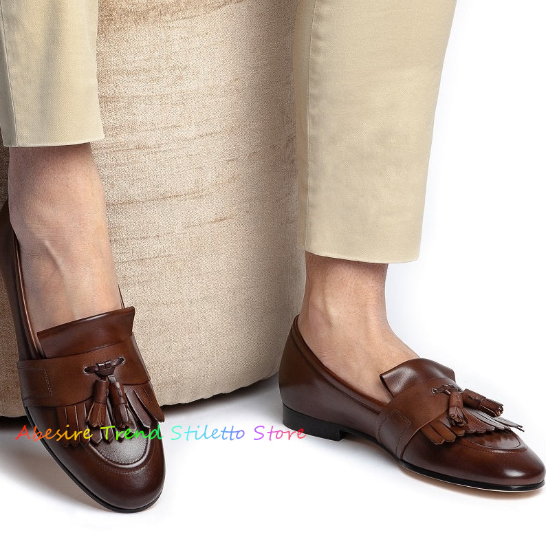 Leather Fringed Loafers Men Ta – Suede Loafers Men Bewertung und Preis