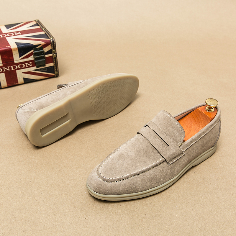 Men's Luxury Brand Genuine Lea – Suede Loafers Men Bewertung und Preis