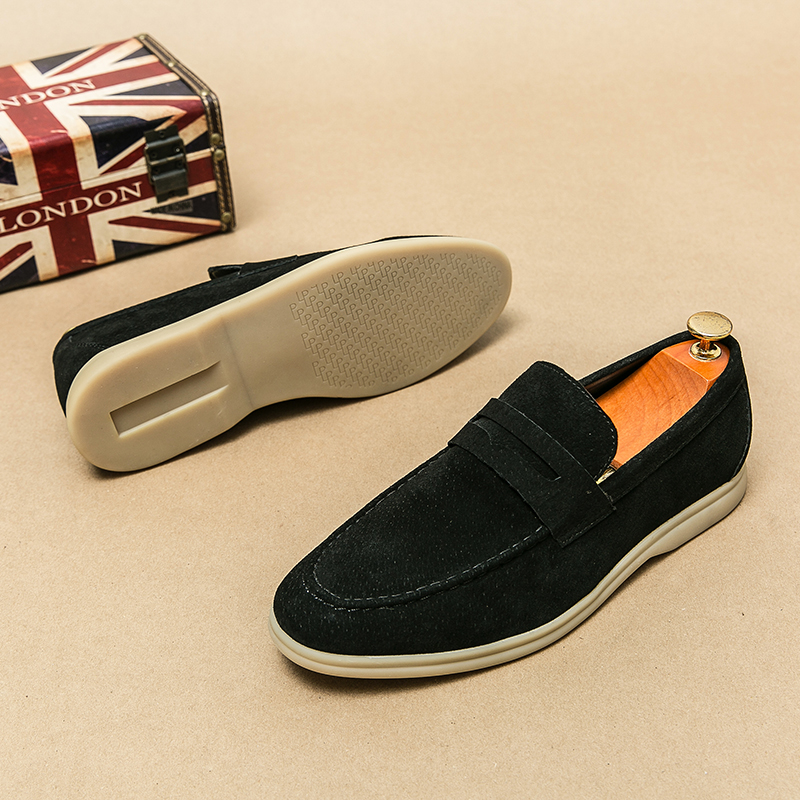 Men's Luxury Brand Genuine Lea – Suede Loafers Men Bewertung und Preis
