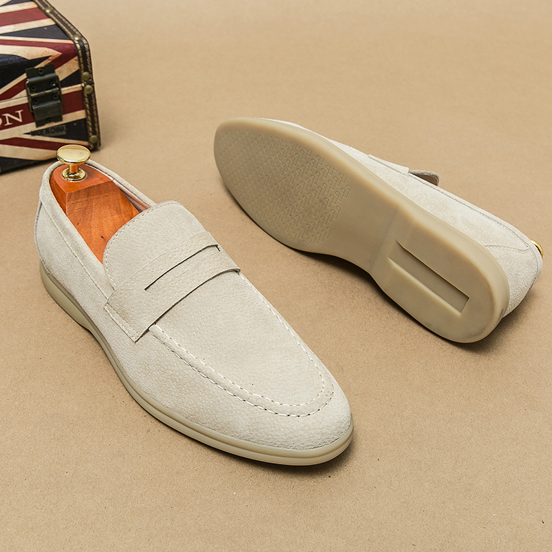 Men's Luxury Brand Genuine Lea – Suede Loafers Men Bewertung und Preis