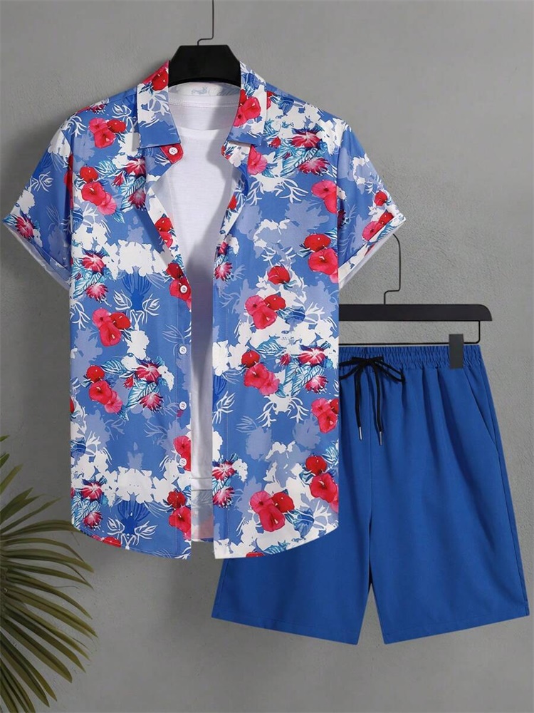 Men's Short-sleeved Shirt Set  – Queer Men'S Fashion Bewertung und Preis