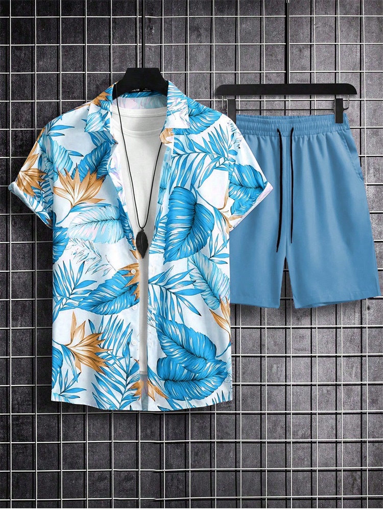 Men's Short-sleeved Shirt Set  – Queer Men'S Fashion Bewertung und Preis