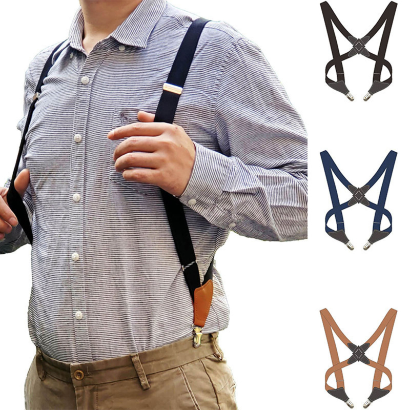 Men's Suspenders Adjustable Br – Suspenders Clip Men Bewertung und Preis