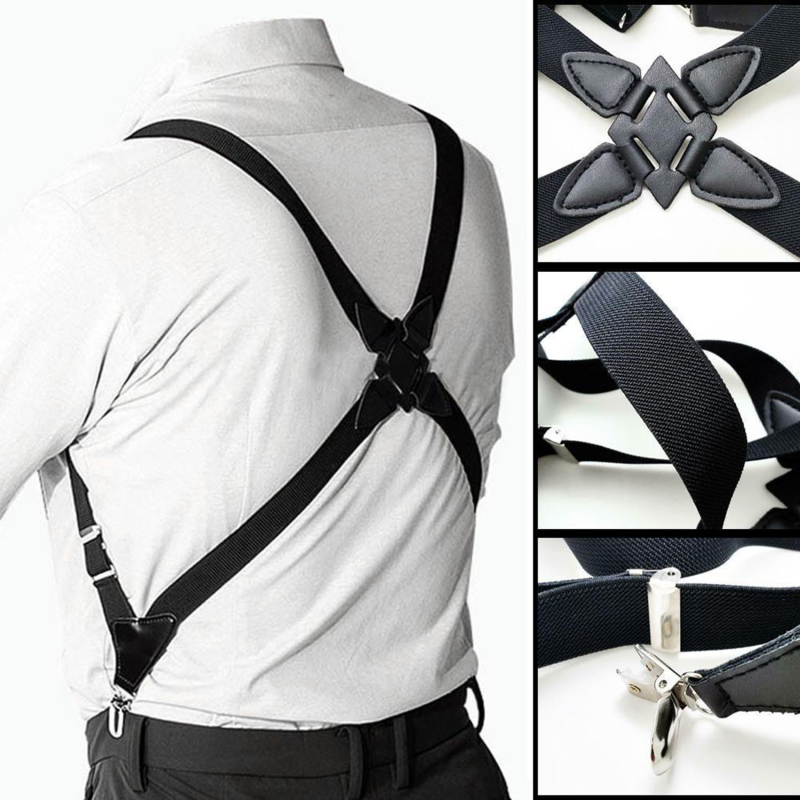 Men's Suspenders Adjustable Br – Suspenders Clip Men Bewertung und Preis