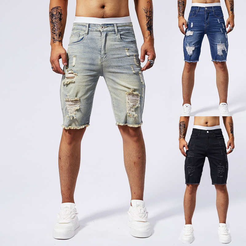 2025 Summer New Men's Ripped D – Men'S Fashion Pants 2025 Bewertung und Preis