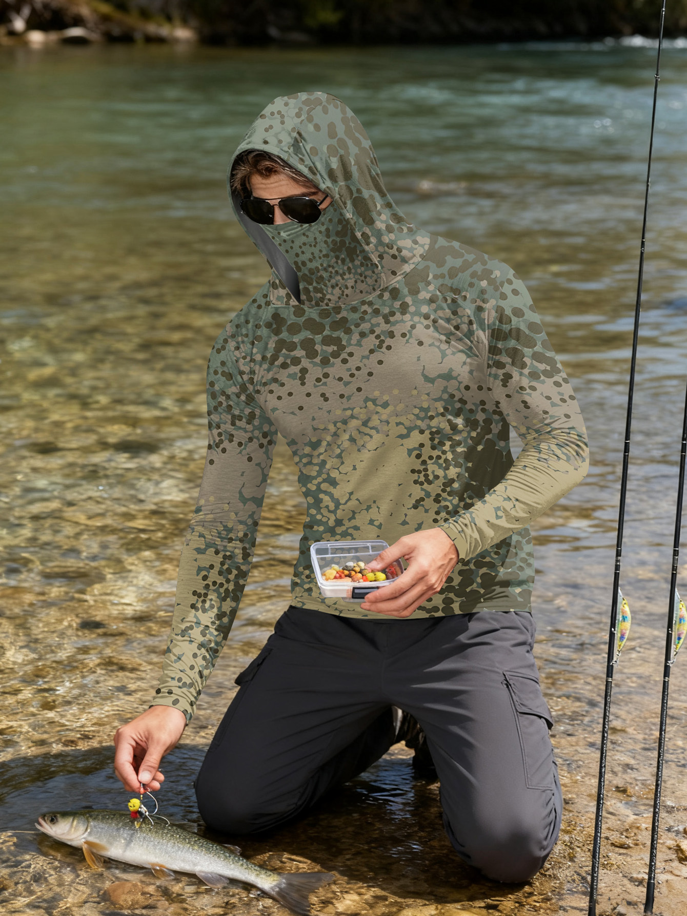 Men's Fishing Hooded Long-Slee – Mens Fashion Summer Bewertung und Preis