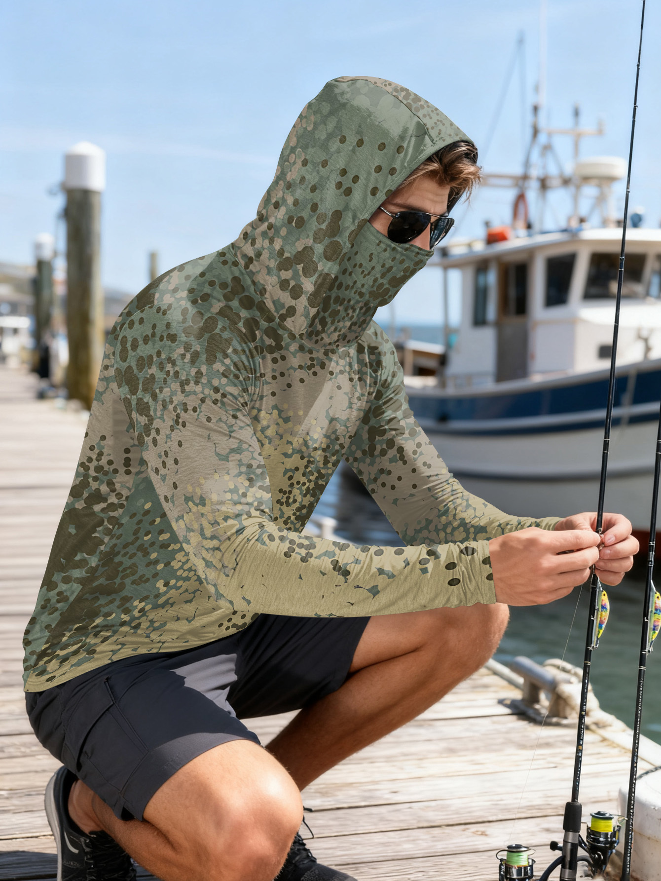 Men's Fishing Hooded Long-Slee – Mens Fashion Summer Bewertung und Preis