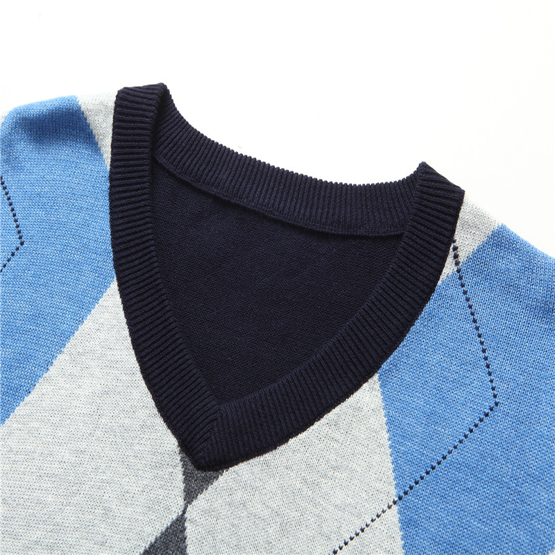 Argyle Plaid Pull Sweater Male – Men'S Fashion Korea Bewertung und Preis