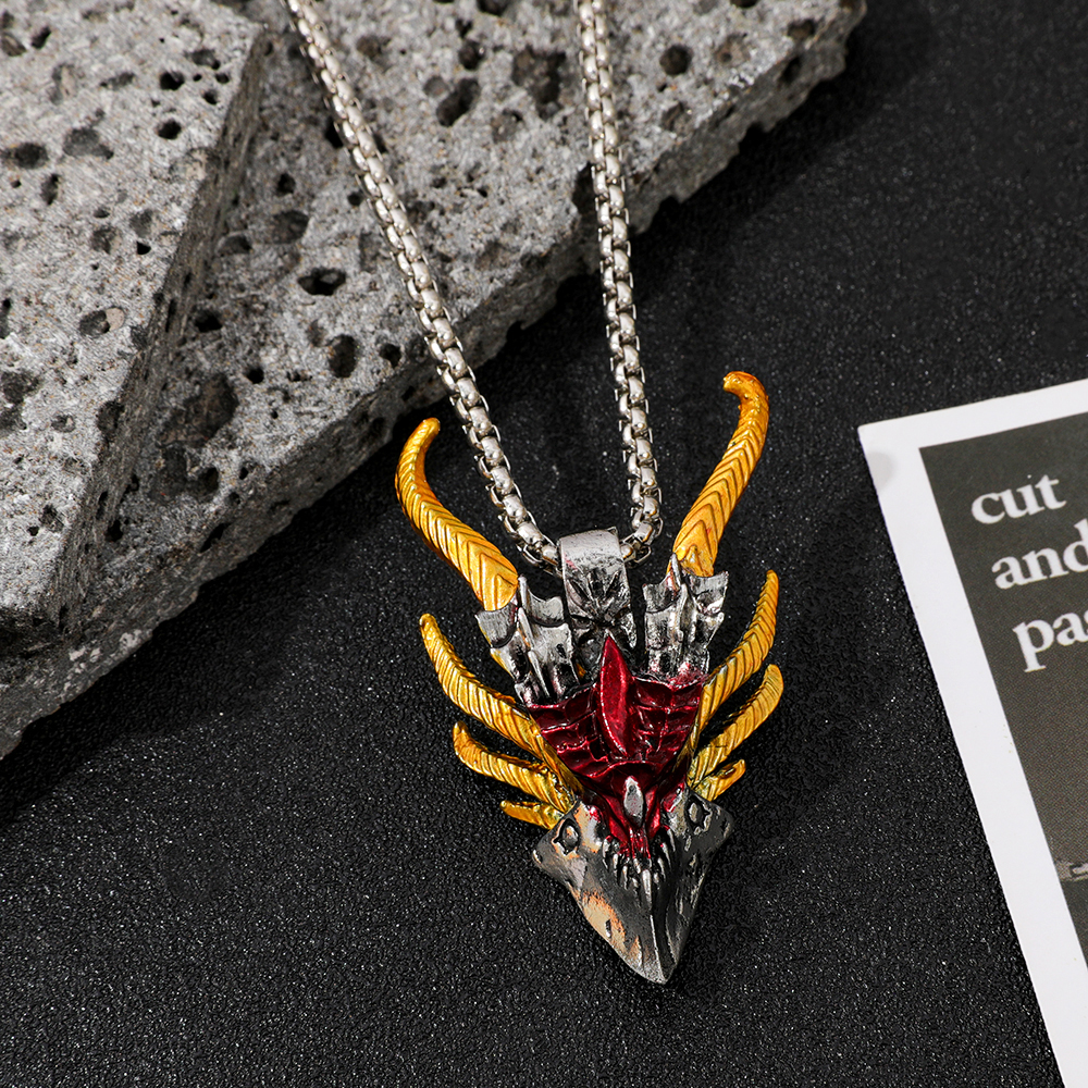 Retro Hip-Hop Evil Dragon Head – Men'S Fashion Accessories Bewertung und Preis