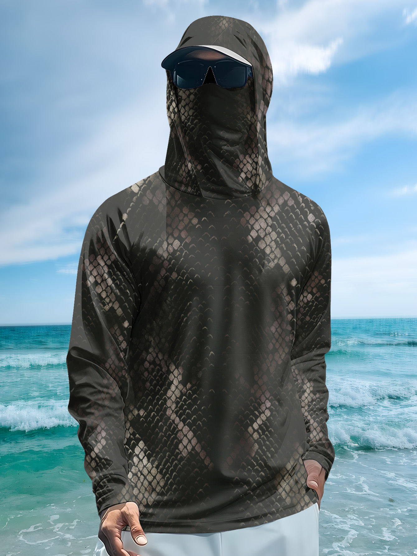 Men's Fishing Hooded Long-Slee – Mens Fashion Summer Bewertung und Preis