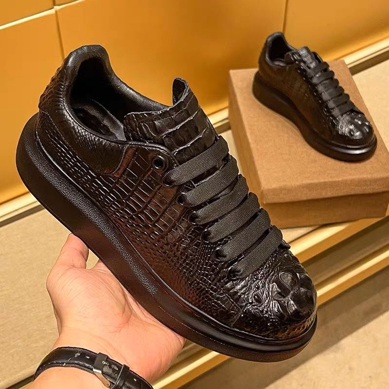 2025 summer crocodile print bl – Suede Loafers Men Bewertung und Preis