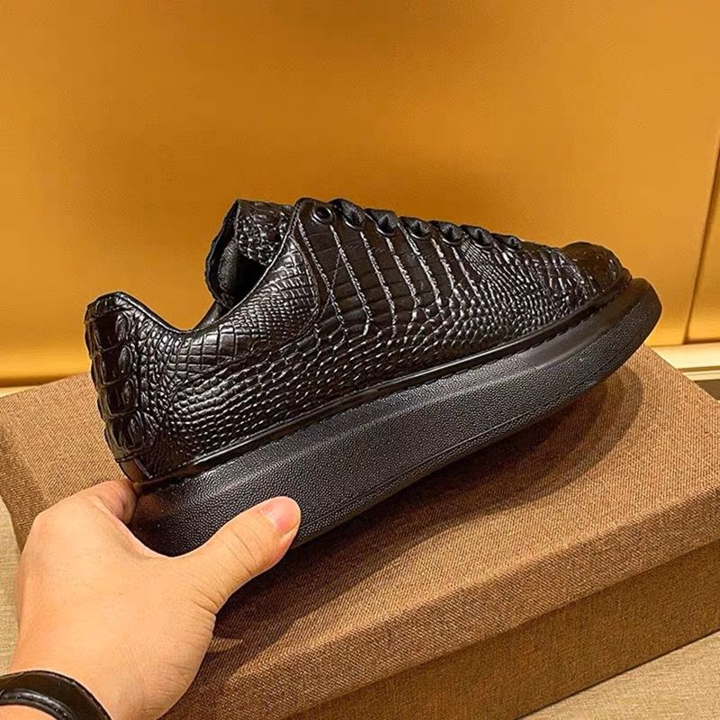 2025 summer crocodile print bl – Suede Loafers Men Bewertung und Preis