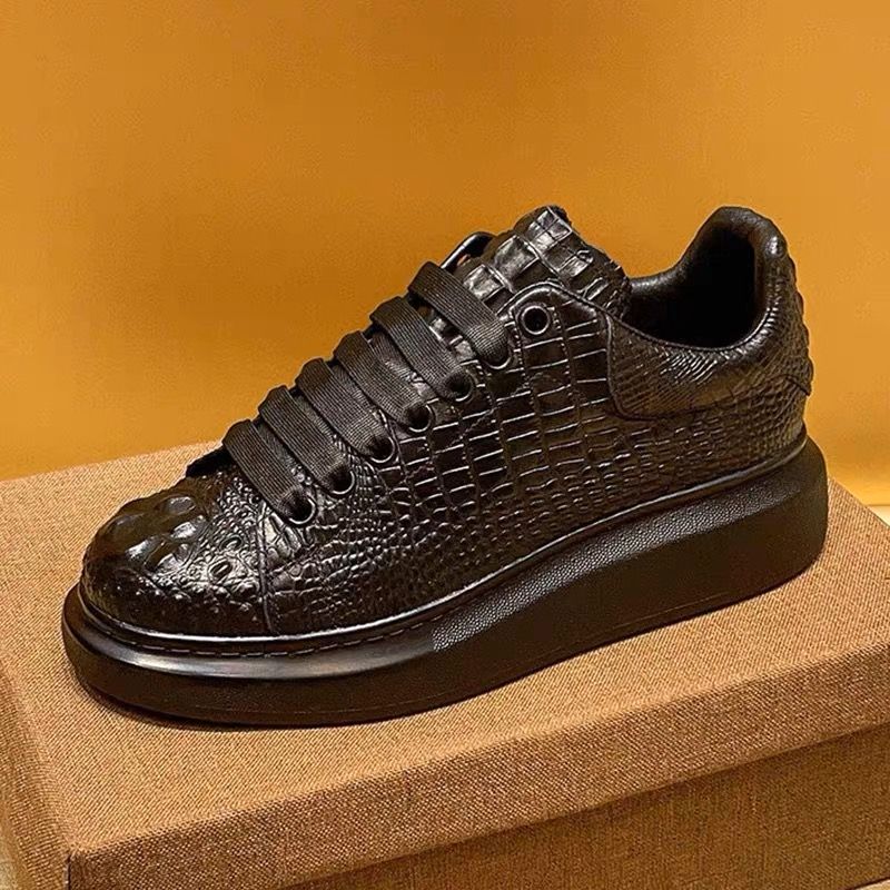 2025 summer crocodile print bl – Suede Loafers Men Bewertung und Preis