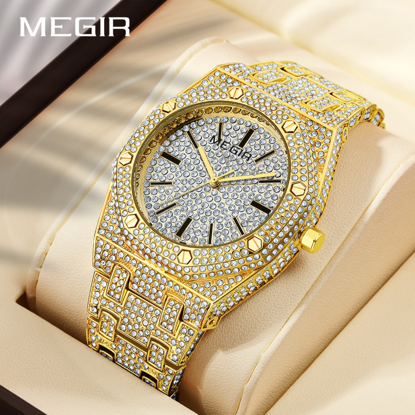 MEGIR Luxury Quartz Rhinestone – Men'S Fashion Luxury Brands Bewertung und Preis