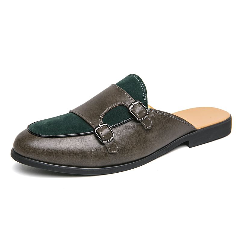 Fashion Black Green Monk Strap – Suede Loafers Men Bewertung und Preis