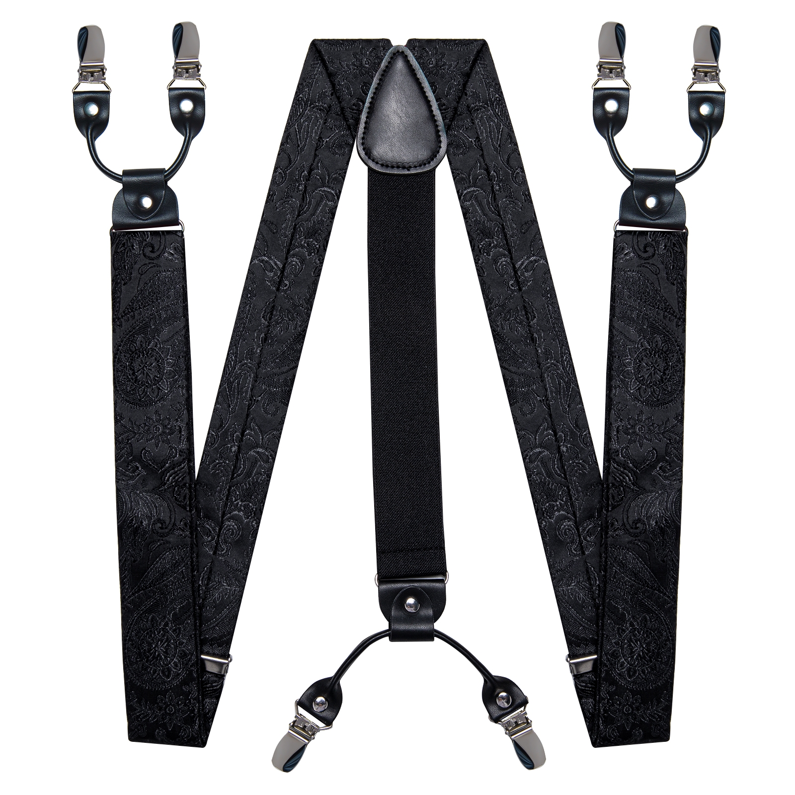 Men's Black Adjustable Suspend – Suspenders Clip Men Bewertung und Preis