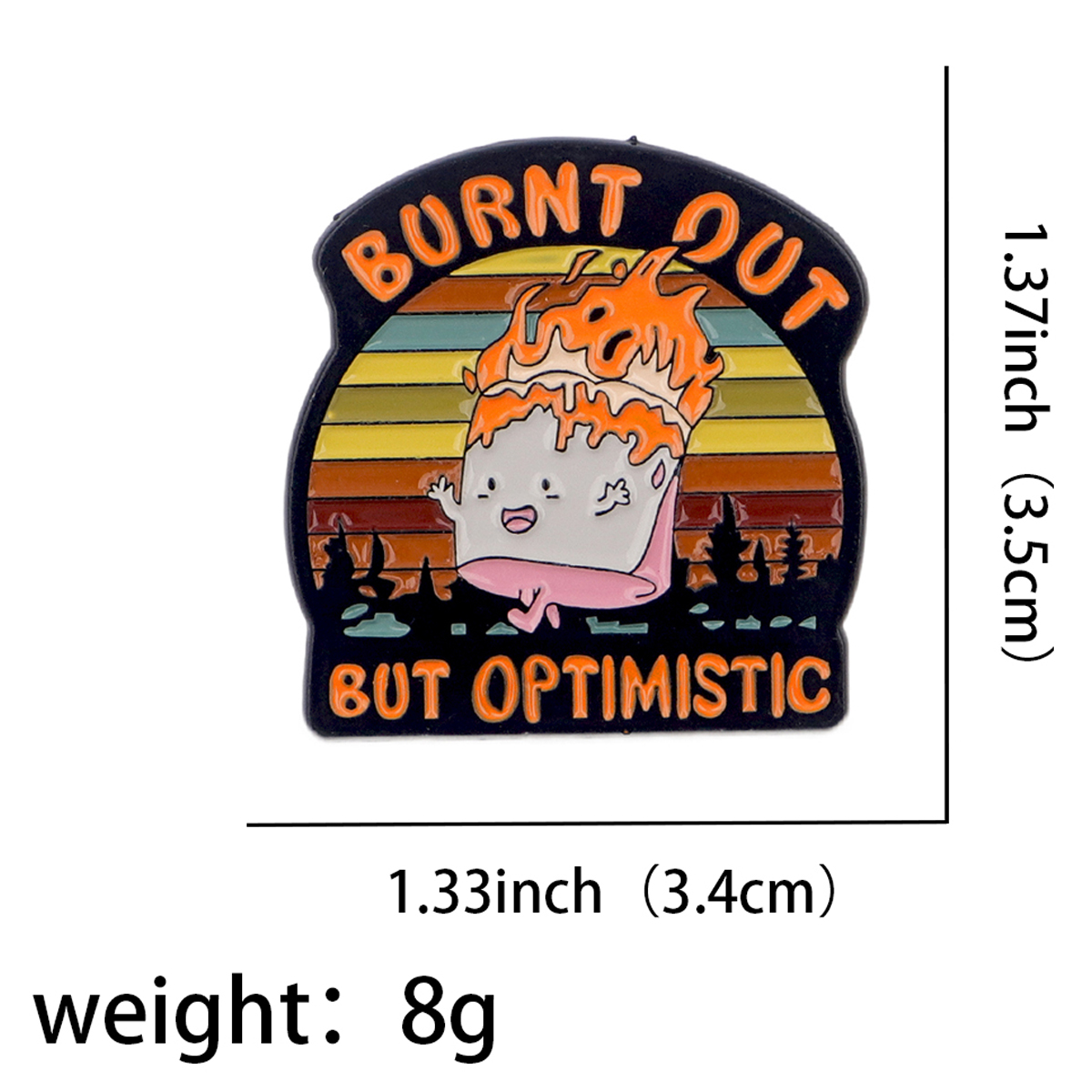 Fire Badges Enamel Pin Brooche – Men'S Fashion Quotes Bewertung und Preis