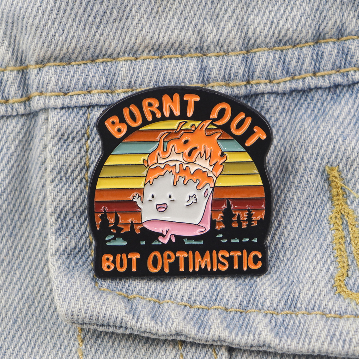 Fire Badges Enamel Pin Brooche – Men'S Fashion Quotes Bewertung und Preis