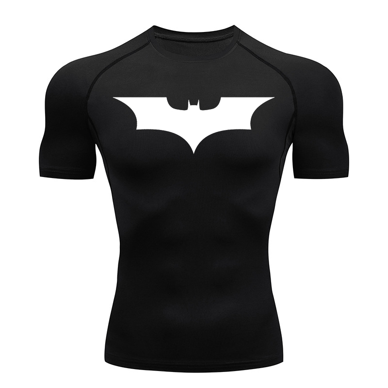 Bat Print Compression Shirts f – Compression Shirt Workout Bewertung und Preis