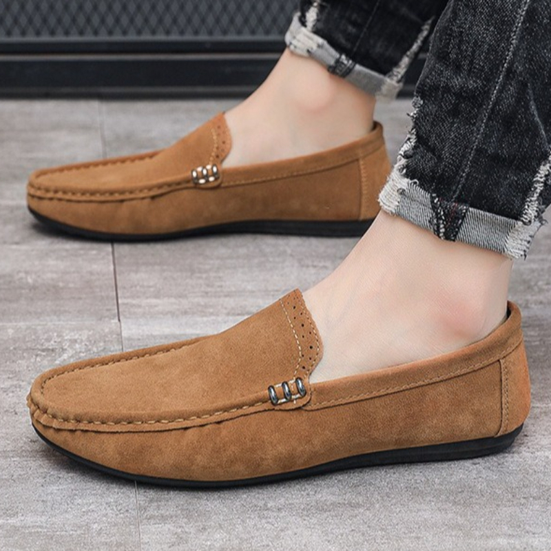 New Spring  Autumn Men's Singl – Suede Loafers Men Bewertung und Preis