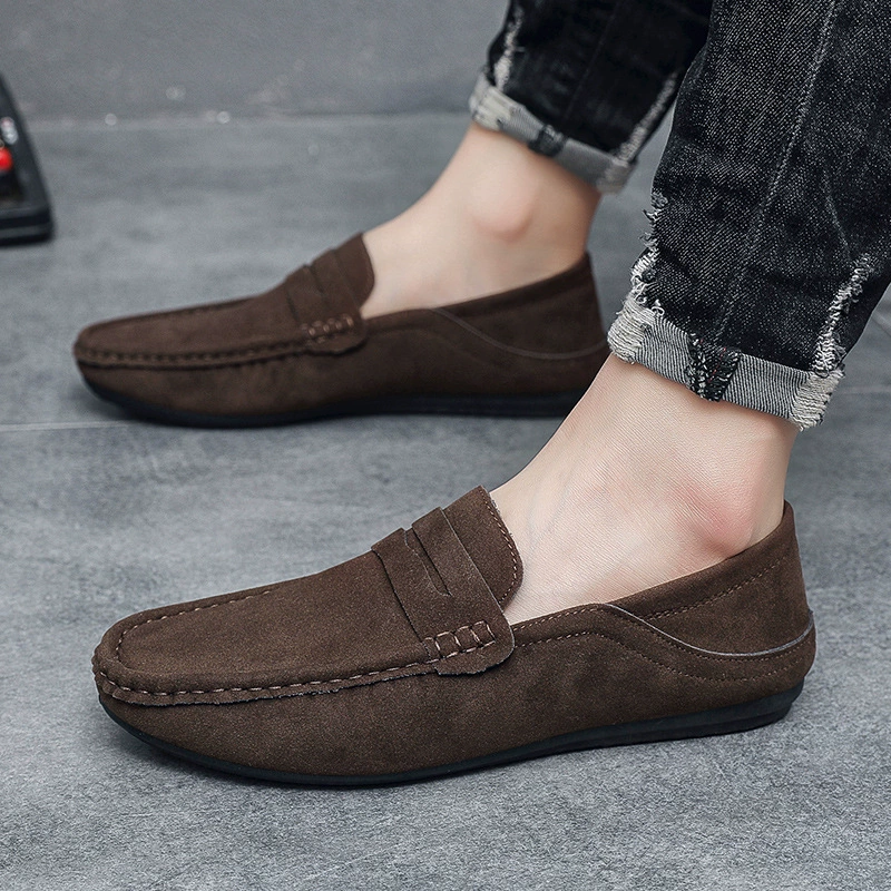 New Spring  Autumn Men's Singl – Suede Loafers Men Bewertung und Preis