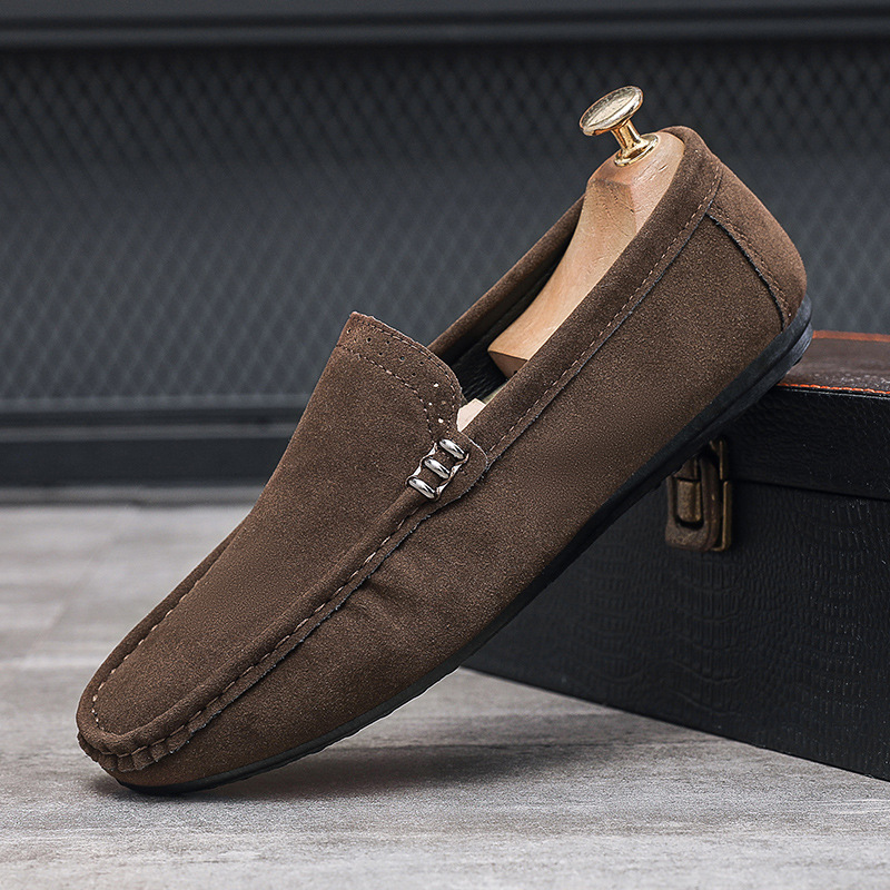 New Spring  Autumn Men's Singl – Suede Loafers Men Bewertung und Preis