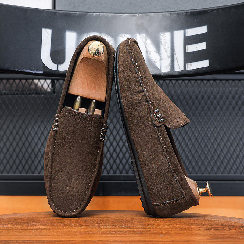 New Spring  Autumn Men's Singl – Suede Loafers Men Bewertung und Preis