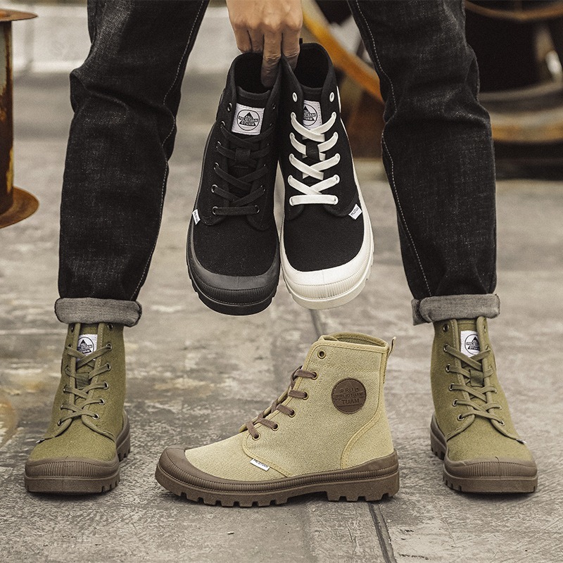 Men Canvas Shoes Fashion High  – Men'S Fashion Hiking Boots Bewertung und Preis