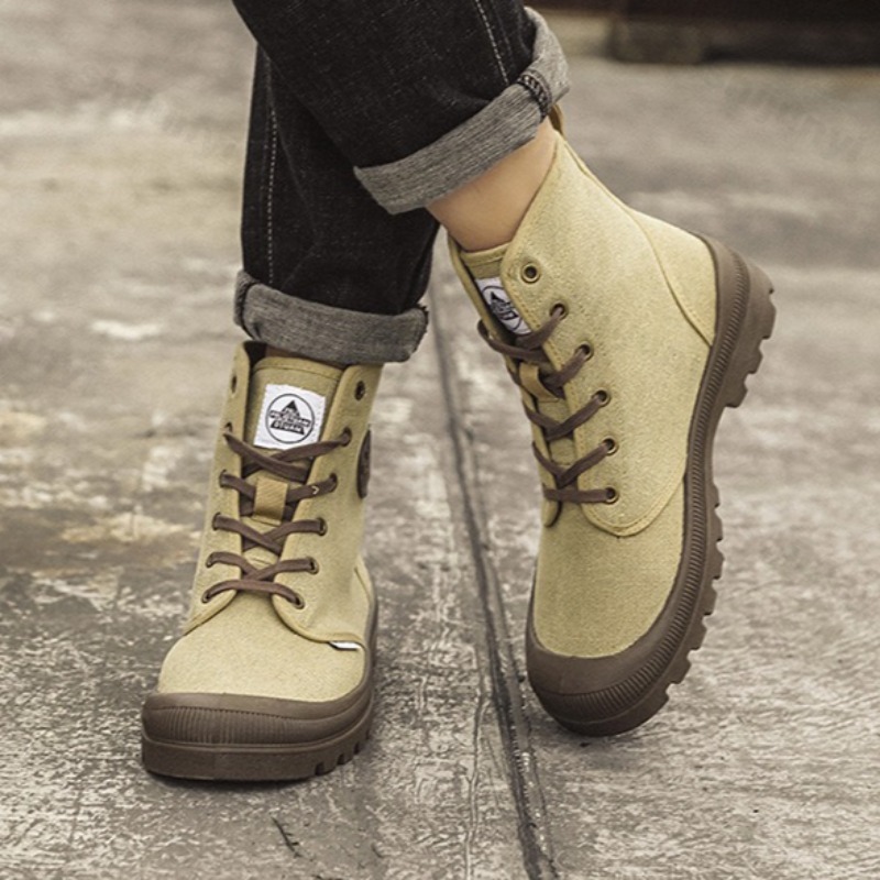 Men Canvas Shoes Fashion High  – Men'S Fashion Hiking Boots Bewertung und Preis