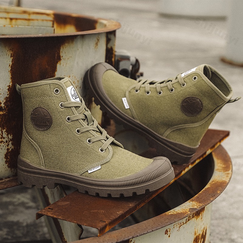 Men Canvas Shoes Fashion High  – Men'S Fashion Hiking Boots Bewertung und Preis
