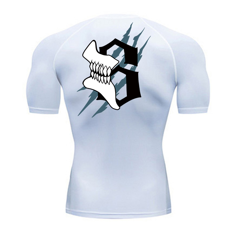 Skull Number Print Short Sleev – Compression Shirt Workout Bewertung und Preis