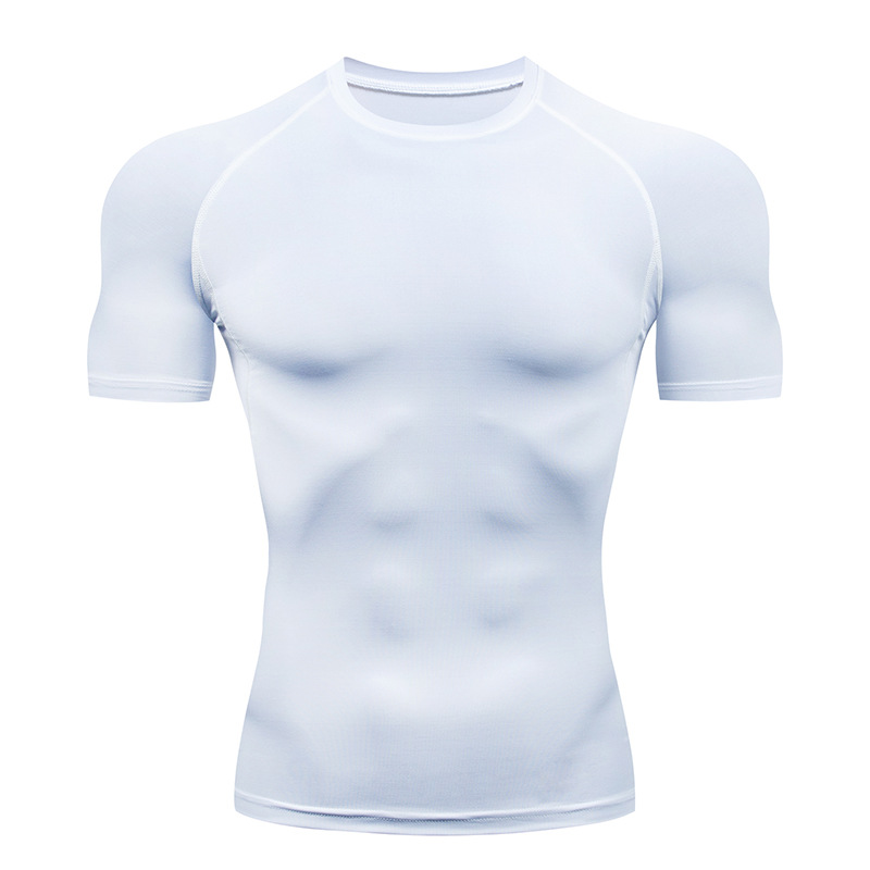 Skull Number Print Short Sleev – Compression Shirt Workout Bewertung und Preis