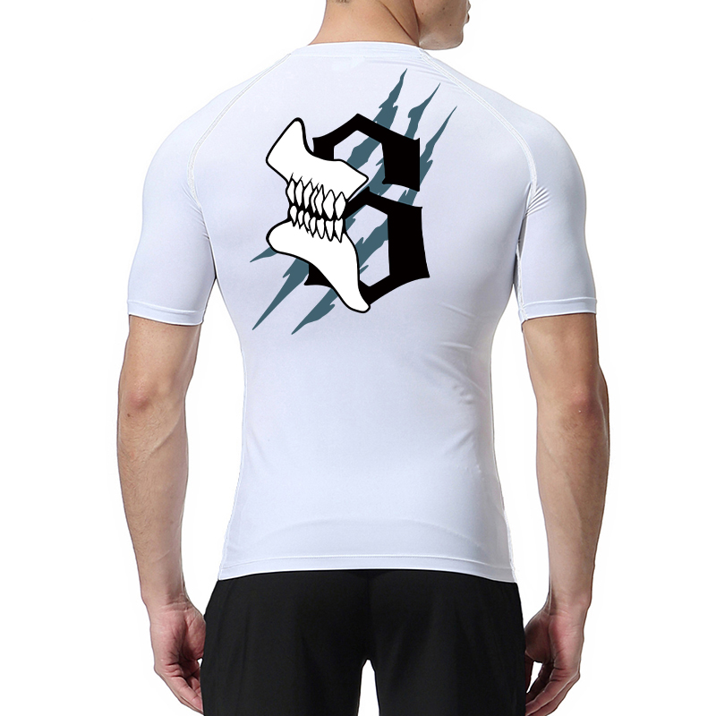 Skull Number Print Short Sleev – Compression Shirt Workout Bewertung und Preis