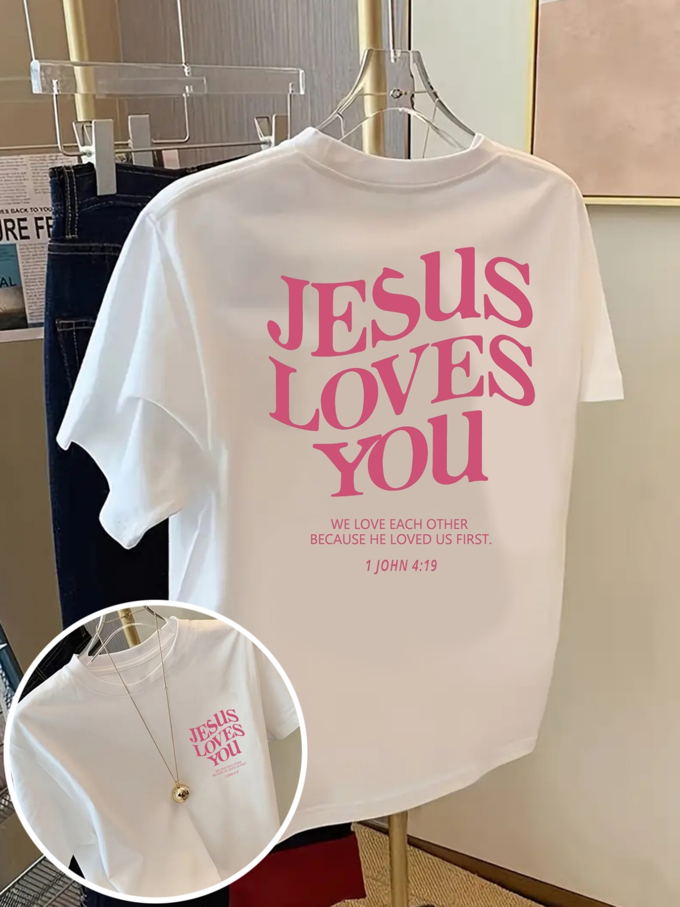 Short Sleeved T-shirt - Jesus  – Men'S Fashion Quotes Bewertung und Preis