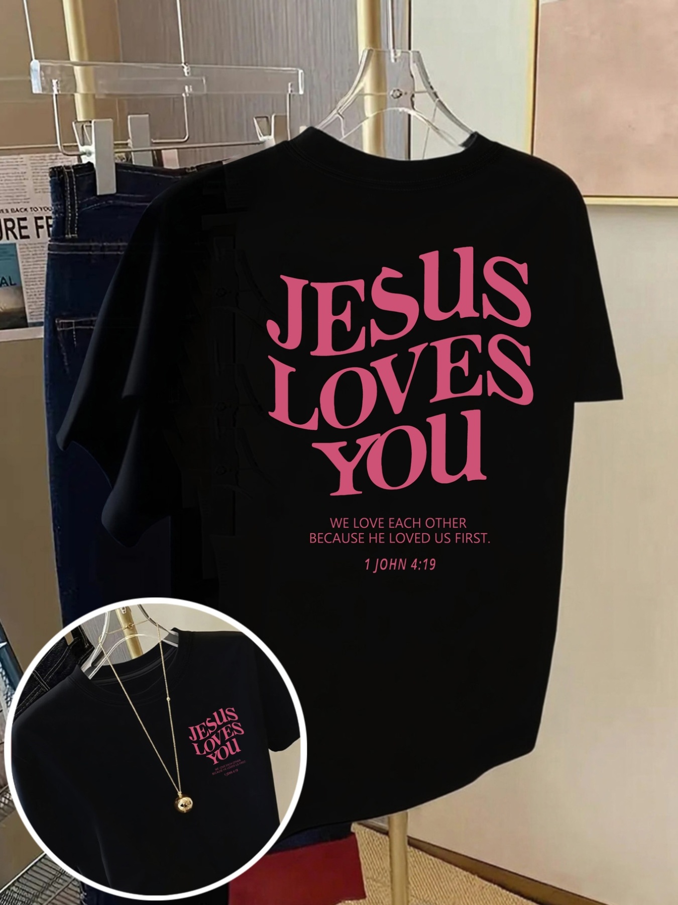Short Sleeved T-shirt - Jesus  – Men'S Fashion Quotes Bewertung und Preis