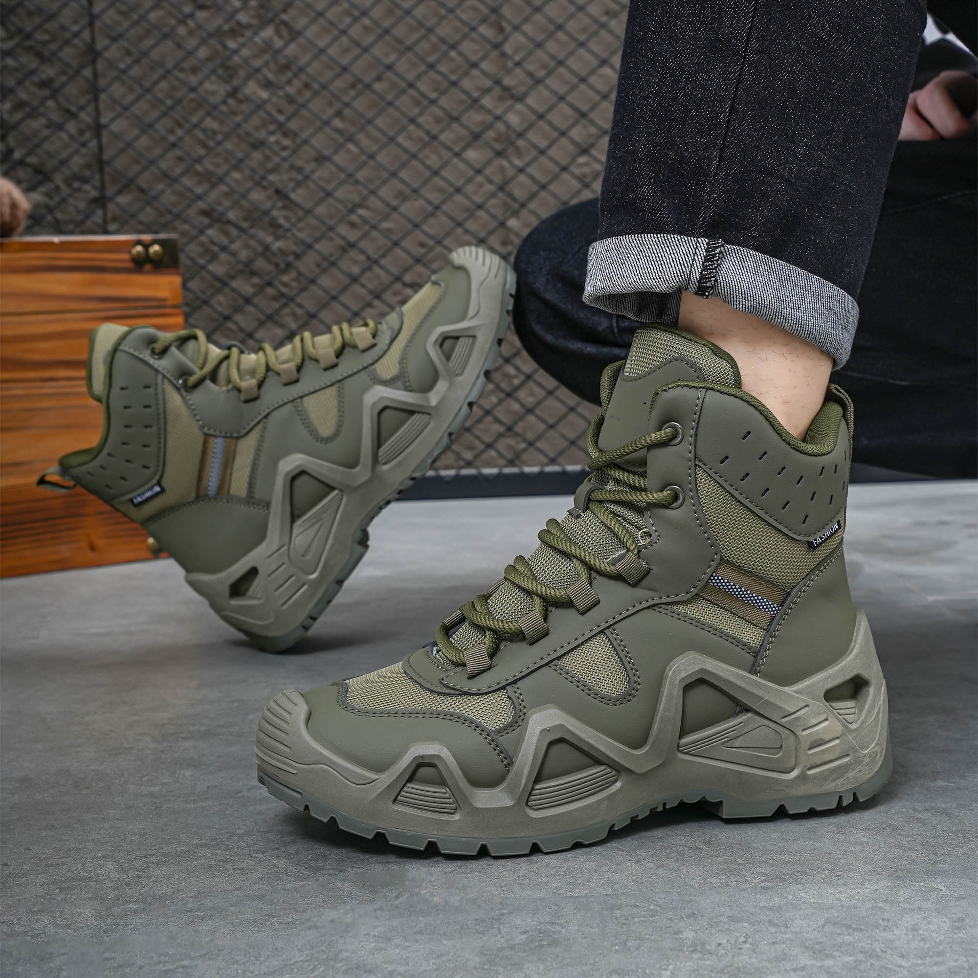 Men's high top boots, hiking b – Men'S Fashion Hiking Boots Bewertung und Preis